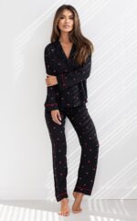 Sensis „Rolling In Love“ pižama , atsegama sagomis, S-XL.