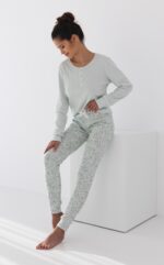 Sensis Alyvuogių Interlock pižama S-XL - Image 4