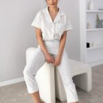 Sensis Marieta susegama trumpa pižama, S-XL dydžių.