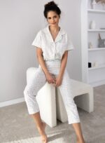 Sensis Marieta susegama trumpa pižama, S-XL dydžių.