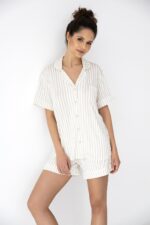 Piżama Sensis Davina kr/r XS-2XL rozpinana - Image 4