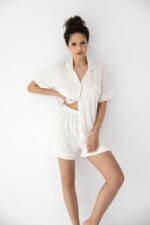 Piżama Sensis Davina kr/r XS-2XL rozpinana - Image 5