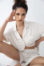 Piżama Sensis Davina kr/r XS-2XL rozpinana - Image 7