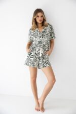 Piżama Sensis Kaylee kr/r XS-2XL rozpinana - Image 5
