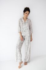 Piżama Sensis Emory 7/8 XS-2XL rozpinana - Image 7