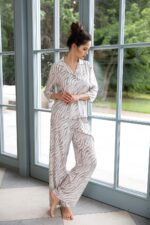 Piżama Sensis Emory 7/8 XS-2XL rozpinana