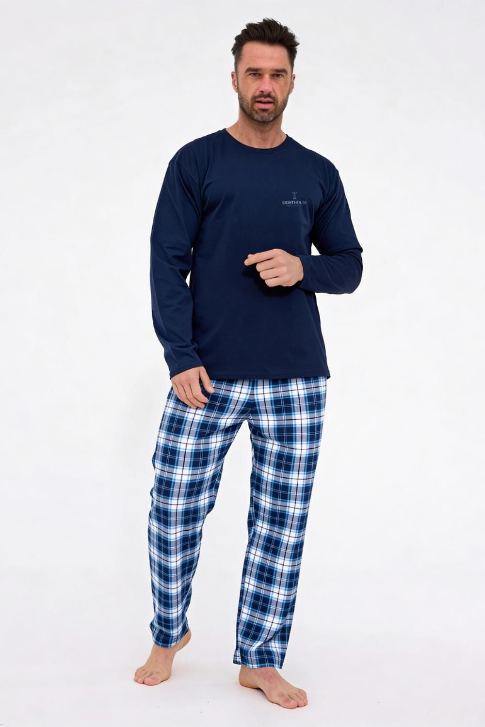 429115.jpg Piżama Cornette 124/220 Bell Rock 3 dł/r 3-5XL - Image 1