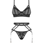 Komplet Obsessive Euridia 3-częściowy Set XS-2XL