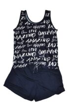 De Lafense 611 Nuostabi pižama, pilka/rožinė, S-2XL - Image 3