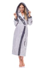 L&L 9145 Hft moteriškas ilgas chalatas 3XL - Image 5