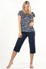 Mefemi Mix&Match Margot moteriški pižamos marškinėliai su spauda, S-2XL