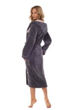 Moteriškas ilgas chalatas L&L 2410 LV, S-XL - Image 5