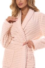 Moteriškas ilgas chalatas L&L 2415 Ritta 3XL - Image 6