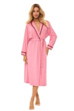L&L 2506 ilgas moteriškas viskozės chalatas (M-2XL) - Image 6