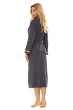 L&L 2506 ilgas moteriškas viskozės chalatas (M-2XL) - Image 9