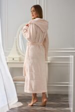 Moteriškas ilgas chalatas L&L 2599 Robin, S-2XL - Image 8