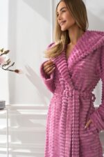 Moteriškas ilgas chalatas L&L 2599 Robin, S-2XL - Image 5