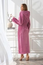 Moteriškas ilgas chalatas L&L 2599 Robin, S-2XL - Image 6