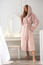 Moteriškas ilgas chalatas L&L 2556 Heaven, S-2XL - Image 10