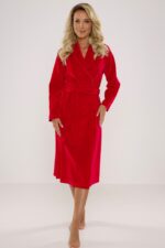 De Lafense 389 Lydie moteriškas veliūrinis chalatas S-2XL - Image 7