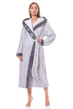 Moteriškas ilgas chalatas L&L 9145 Hft S-2XL - Image 6