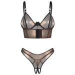 Komplet Obsessive Soranna Top&Crotchless Thong S-3XL