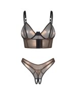 Komplet Obsessive Soranna Top&Crotchless Thong S-3XL