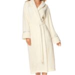 Moteriškas ilgas satino chalatas L&L 2084, dydžiai S-2XL.