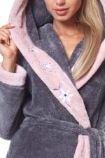 Moteriškas ilgas chalatas L&L 9145 Hft, 3XL - Image 8