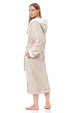 Moteriškas ilgas chalatas L&L 9145 Hft, 3XL - Image 4