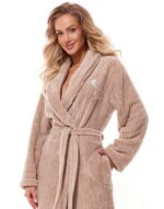 Moteriškas ilgas L&L 2323 Monique chalatas, S-2XL - Image 2