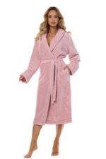 Moteriškas ilgas chalatas L&L 2413 Camelia M-2XL - Image 2