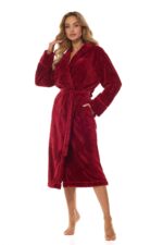 Moteriškas ilgas chalatas L&L 2413 Camelia M-2XL - Image 6