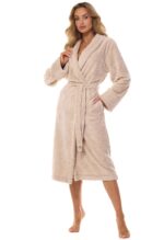 L&L 2413 Camelia moteriškas ilgas chalatas M-2XL - Image 3