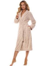 L&L 2413 Camelia moteriškas ilgas chalatas M-2XL - Image 5