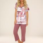 Pižama De Lafense 777 violetinė, , M-2XL