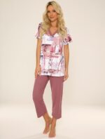 Pižama De Lafense 777 violetinė, , M-2XL