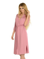 De Lafense 892 moteriškas visiškai ilgas chalatas, 3XL-4XL dydžio. - Image 4