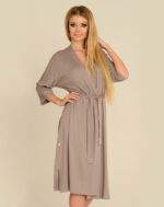 De Lafense 892 moteriškas visiškai ilgas chalatas, 3XL-4XL dydžio. - Image 2