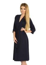 De Lafense 892 moteriškas visiškai ilgas chalatas, 3XL-4XL dydžio. - Image 6