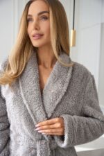 L&L 2560 Aura moteriškas ilgas chalatas M-2XL - Image 5