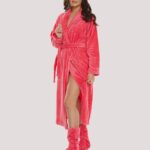 De Lafense 548 Melanie S-2XL ilgas moteriškas chalatas