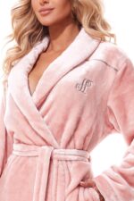 L&L 2312 Lux ilgas moteriškas chalatas, dydžiai S-2XL - Image 3