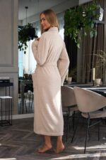 Moteriškas ilgas chalatas L&L 2558 Celeste M-2XL - Image 9