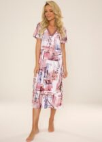 De Lafense 776 Trumparankoviai violetiniai marškiniai M-2XL - Image 3