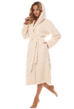 Moteriškas ilgas chalatas L&L 2402 Geo S-2XL - Image 3