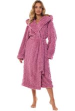 Moteriškas ilgas chalatas L&L 2402 Geo S-2XL - Image 2