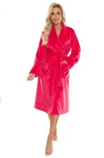 Szlafrok De Lafense 628 Abigail długi M-2XL damski