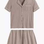 Piżama Atlantic NLP-496 kr/r S-2XL rozpinana