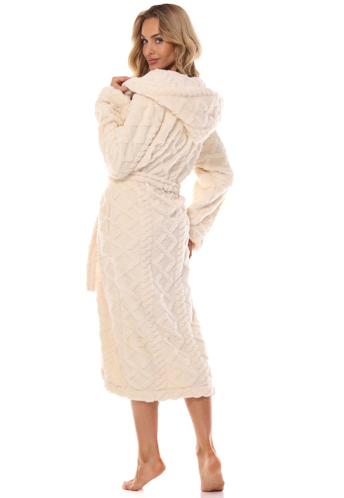 Moteriškas ilgas chalatas L&L 2402 Geo S-2XL - Image 9